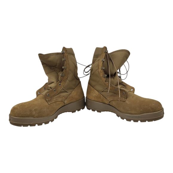 Belleville ASTM F2413-11 Tan Steel Toe Vibram Combat Boots Sz 12R Made In USA